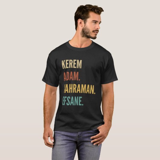 トルコ人の名 ケレム Tシャツ (正面フル)