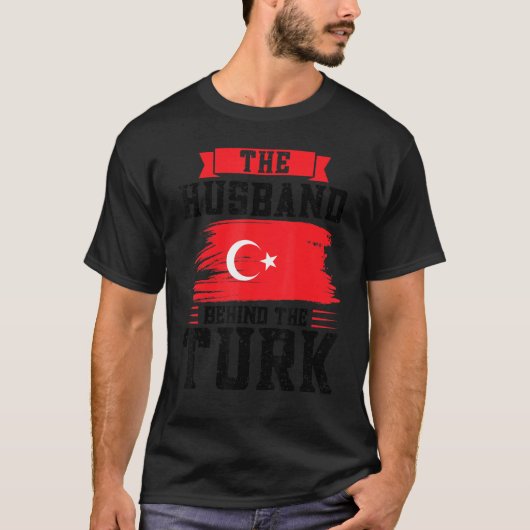 トルコ人トルコ人の後ろの夫 Tシャツ (正面)