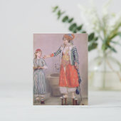 トルコ人女性と女中 ポストカード (スタンド正面)