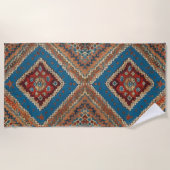 トルコ人気があるの美しい古いパターンコレクション ビーチタオル (正面)