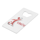 トルコ代表 クレジットカード栓抜き (正面アングル)