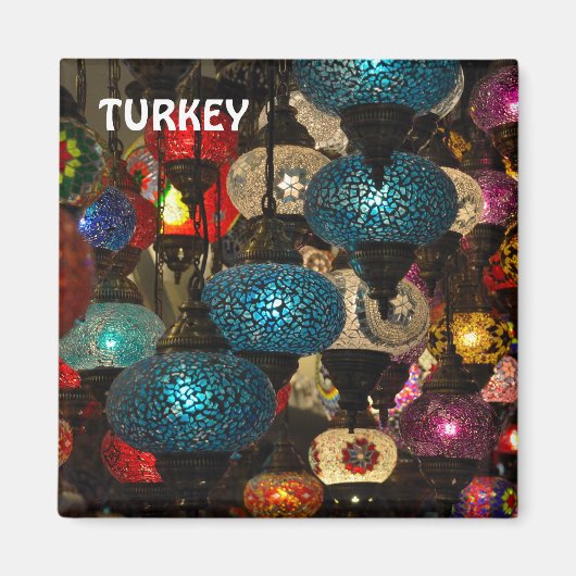 トルコ伝統的ランプ マグネット (正面)