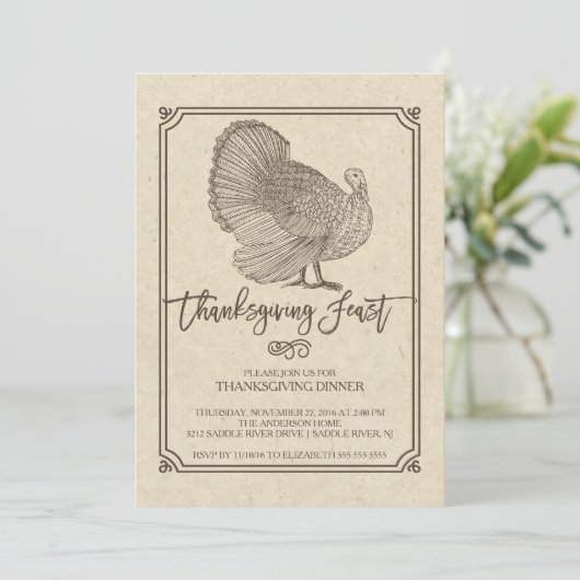 トルコ伝統的感謝祭 招待状 (スタンド正面)