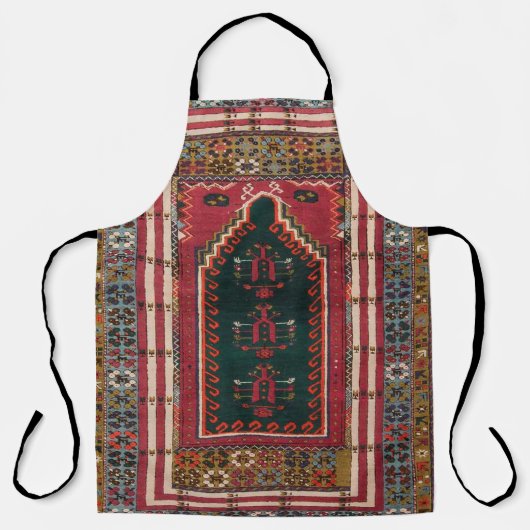 トルコ伝統的絨毯デザイン エプロン (正面)