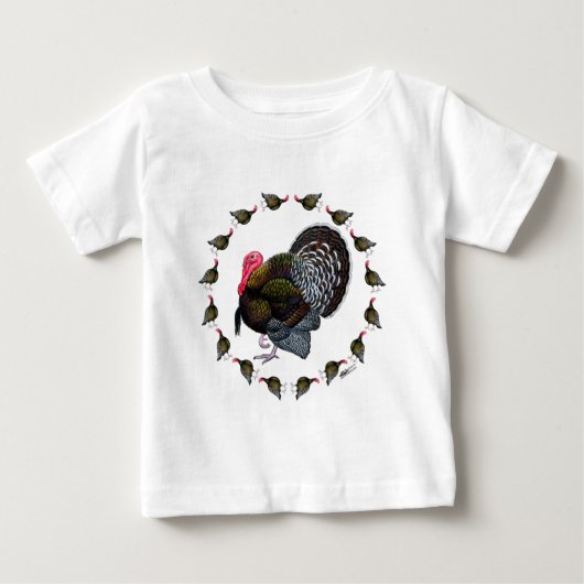 トルコ円 ベビーTシャツ (正面)