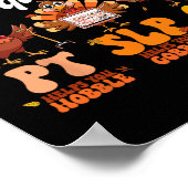 トルコ分隊Pt Slp作業セラピー 感謝してい ポスター (角)