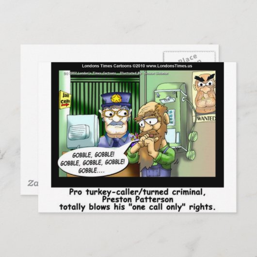 トルコ刑務所のみティおもしろいーのマグカップ&ギフトを呼び出す ポストカード (正面/裏面)