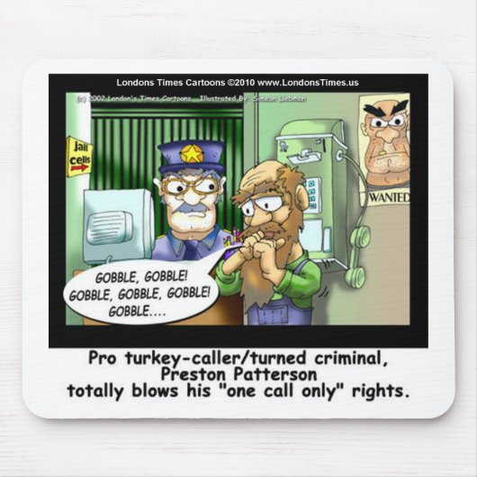 トルコ刑務所のみティおもしろいーのマグカップ&ギフトを呼び出す マウスパッド (正面)