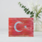 トルコ動揺して国国旗 ポストカード (スタンド正面)