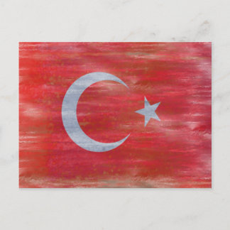トルコ動揺して国国旗 ポストカード