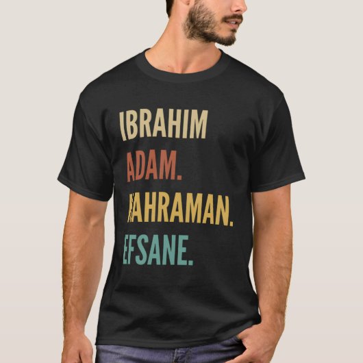 トルコ名イブラヒム Tシャツ (正面)