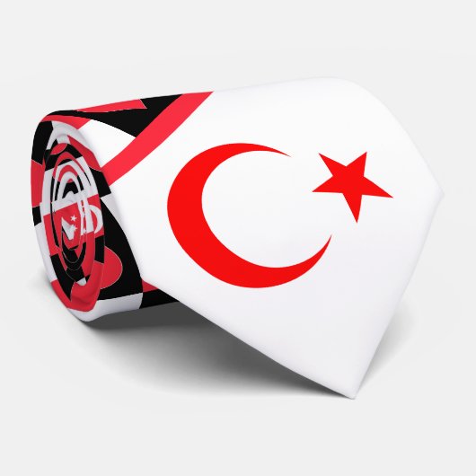 トルコ国旗とトルコ国立プライドの象徴 ネクタイ (ロール)