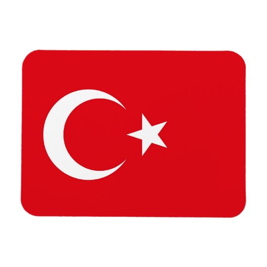 トルコ国旗と愛国的な柔軟な磁石 マグネット (横)