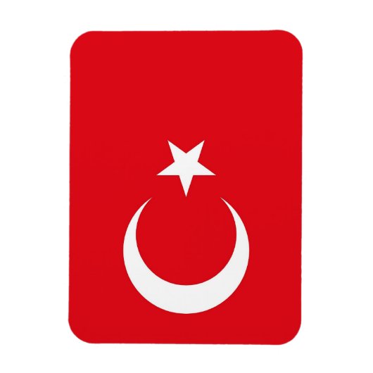 トルコ国旗と愛国的な柔軟な磁石 マグネット (縦)