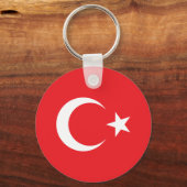 トルコ国旗のキーチェーン キーホルダー (正面)