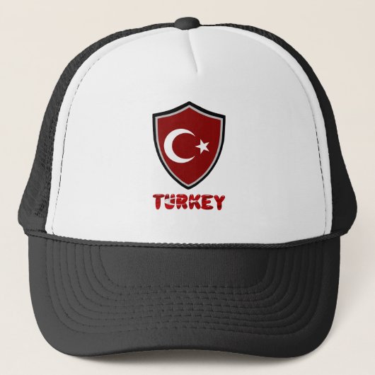 トルコ国旗のトラック帽 キャップ (正面)