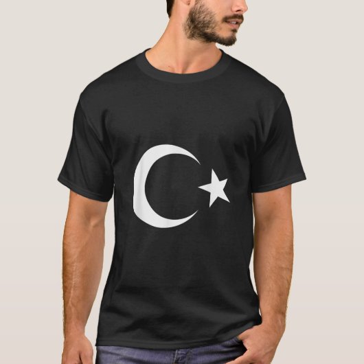トルコ国旗のトルコ国旗のT型 Tシャツ (正面)