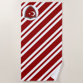 トルコ国旗のビーチタオル ビーチタオル (正面)