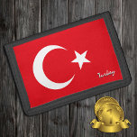 トルコ国旗のファッション，トルコ愛国者/スポーツ ナイロン三つ折りウォレット<br><div class="desc">財布：トルコとトルコ国旗のファッション – 私の国を愛し、旅行の贈り物、おじいちゃん誕生日、国民の愛国者/スポーツファン</div>