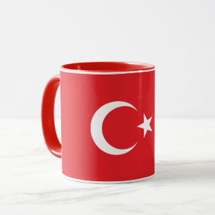 トルコ国旗のマグカップ マグカップ