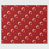 トルコ国旗のラッピング紙 ラッピングペーパー (フラット)