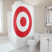 トルコ国旗の丸い軍の国営sy シャワーカーテン (インサイチュ)