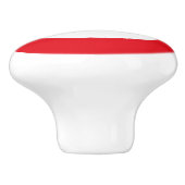 トルコ国旗の丸い軍の国営sy セラミックノブ (側面)