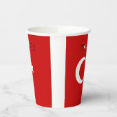 トルコ国旗の紙カップ 紙コップ (左)