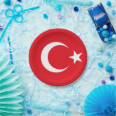 トルコ国旗の紙プレート ペーパープレート (パーティー)