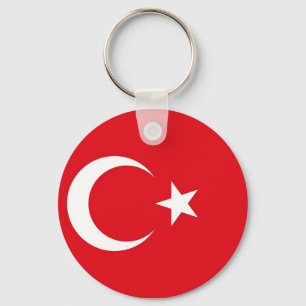 トルコ国旗を持つキーチェーン キーホルダー