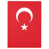 トルコ国旗を持つ愛国的なクリップボード クリップボード (裏面)