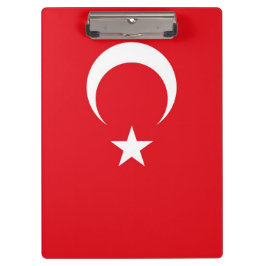 トルコ国旗を持つ愛国的なクリップボード クリップボード