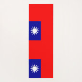 トルコ国旗を持つ愛国的なヨガマット ヨガマット (裏面)