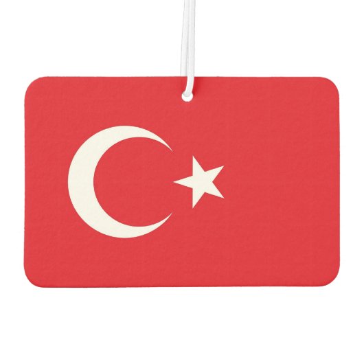 トルコ国旗を持つ車の空気フレッシュ カーエアーフレッシュナー (裏面)