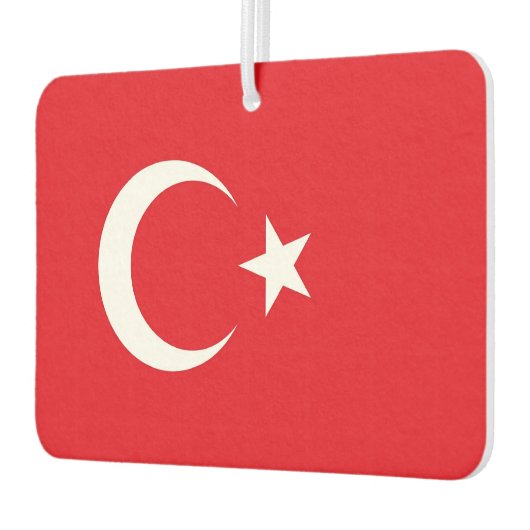 トルコ国旗を持つ車の空気フレッシュ カーエアーフレッシュナー (左)