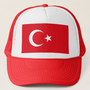 トルコ国旗を掲げた帽子 キャップ