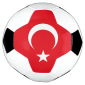 トルコ国旗を掲げた愛国的なサッカーボール サッカーボール (回転)