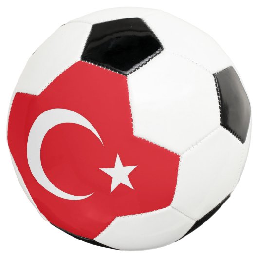 トルコ国旗を掲げた愛国的なサッカーボール サッカーボール (3/4)