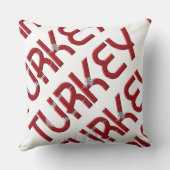 トルコ国旗タイポグラフィ土産 クッション (裏面)