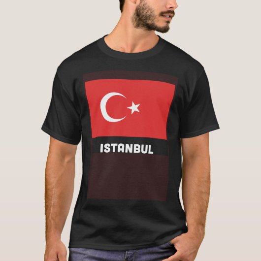 トルコ国旗トルコプライドトルコイスタンブール Tシャツ (正面)