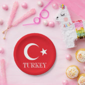 トルコ国旗トルコ ペーパープレート (パーティー)
