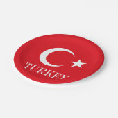 トルコ国旗トルコ ペーパープレート (アングル)