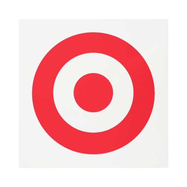 トルコ国旗丸い軍国軍国交戦 メタルプリント (正面)