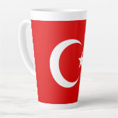 トルコ国旗 カフェラテマグ (左アングル)