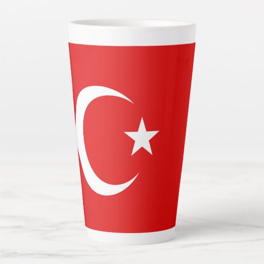 トルコ国旗 カフェラテマグ (正面)