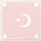 トルコ国旗 ガラスコースター (裏面)