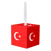 トルコ国旗 キューブオーナメント (裏面アングル)