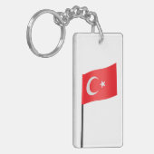 トルコ国旗 キーホルダー (正面左)