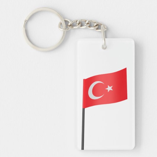 トルコ国旗 キーホルダー (正面)