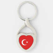トルコ国旗 キーホルダー (正面)